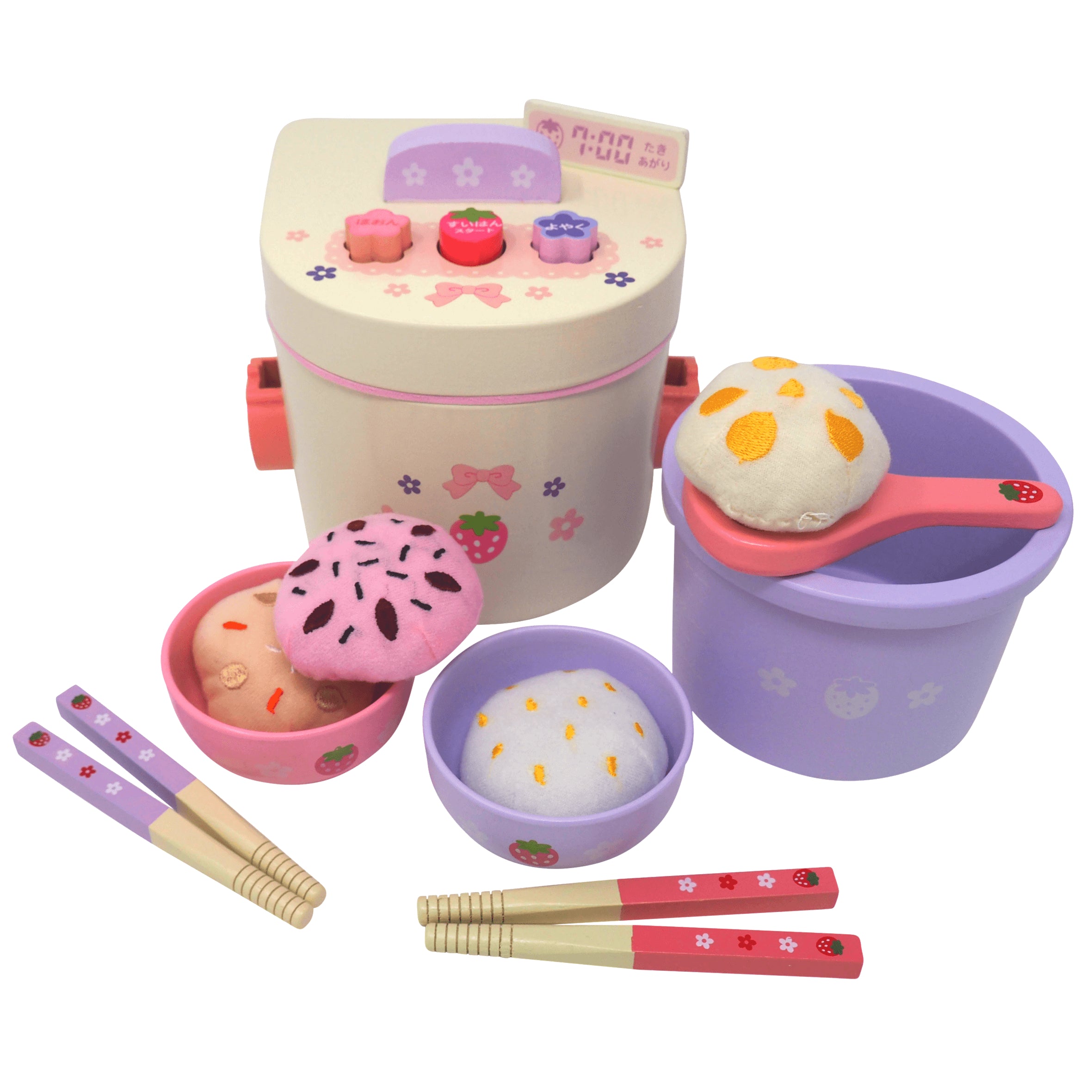 Rice Cooker Deluxe Wooden Play Food Set tiny sponge