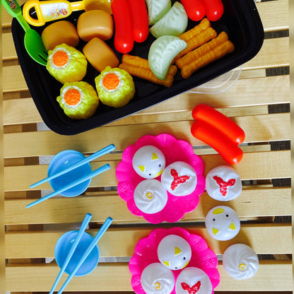 tiny sponge bento box dim sum and lunch set